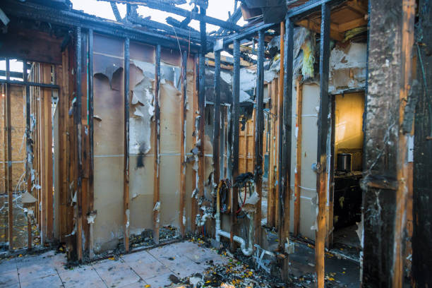 Professional Fire Damage Assessment technician working in Litchfield Beach, SC